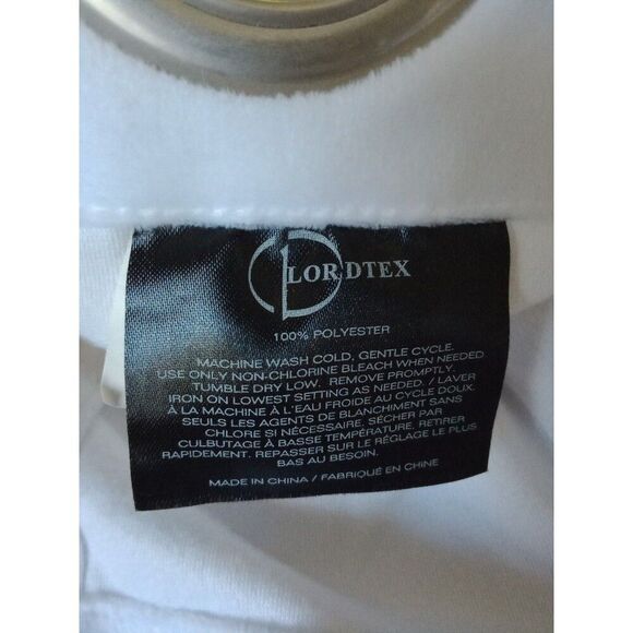 White Grommet Curtain Panels 52" x *82" Set of 2 by Lordtex - Picture 5 of 7